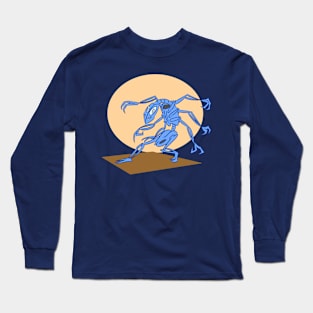 Blue Bone Spider Long Sleeve T-Shirt